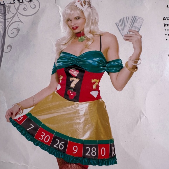 Lady Luck  Casino costume size L - Picture 2 of 9